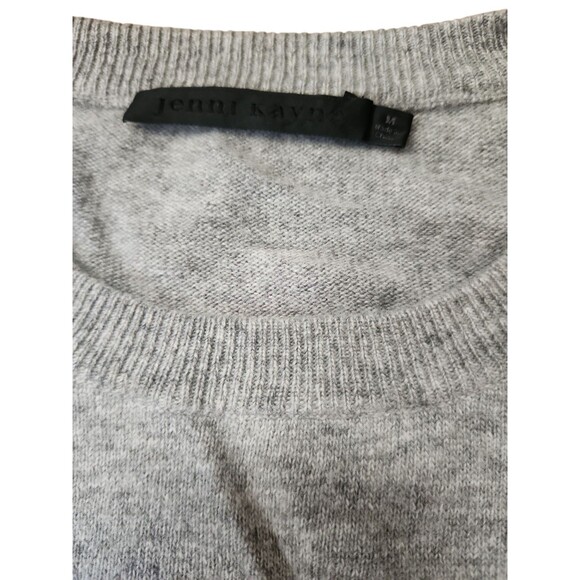 Jenni Kayne Wool Cashmere Blend Crewneck Sweater Womens Medium Gray Old Money - Picture 5 of 9